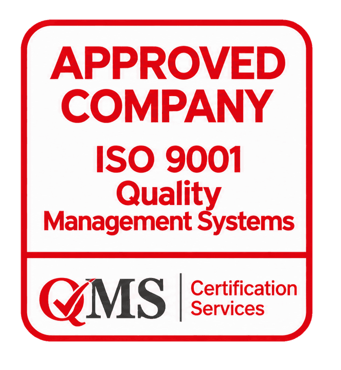 Approved Company · ISO 9001